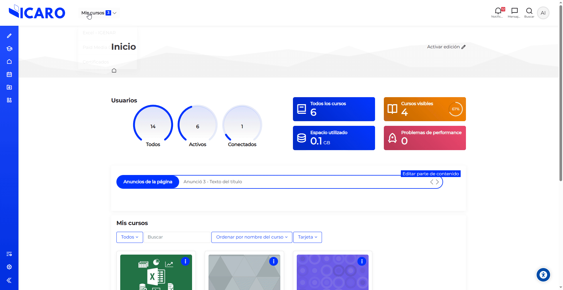 Matriculación masiva de usuarios - ejemplo